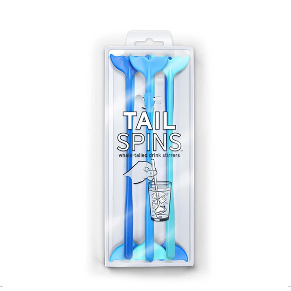 

12 Pcs Swizzle Stick Whale Tail Stirring Cute Coffee Sticks Stirrers Drink Banquet