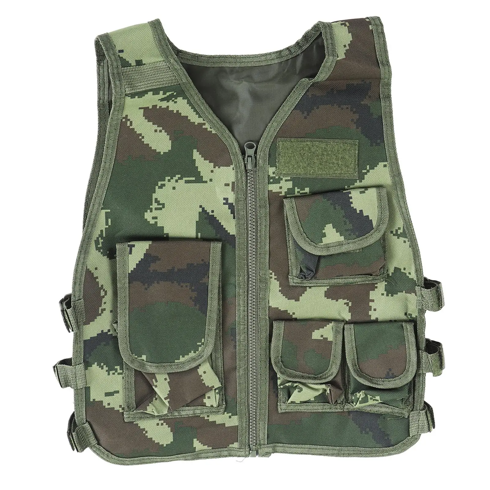 

Adjustable Kids' Shooting Vest - 600D Oxford Cloth, 4 Pockets for biking & Sports - Durable & Comfortable