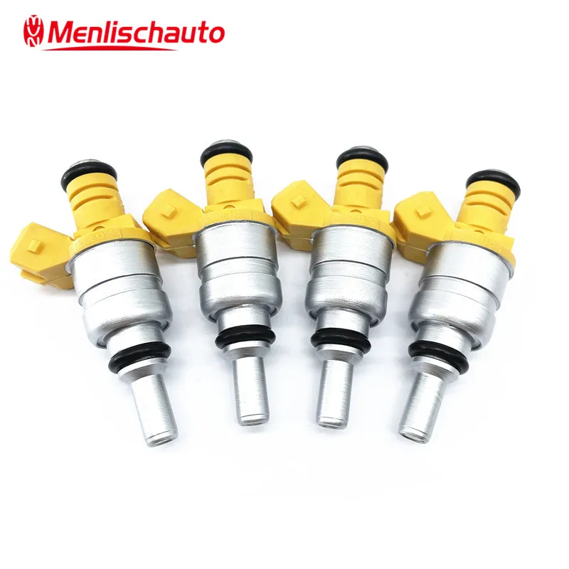 

4PCS Fuel Injector 0K30E-13250 0K30E13250 FJ640 For 01-04 Japanese Car Rio 1.5 1.6