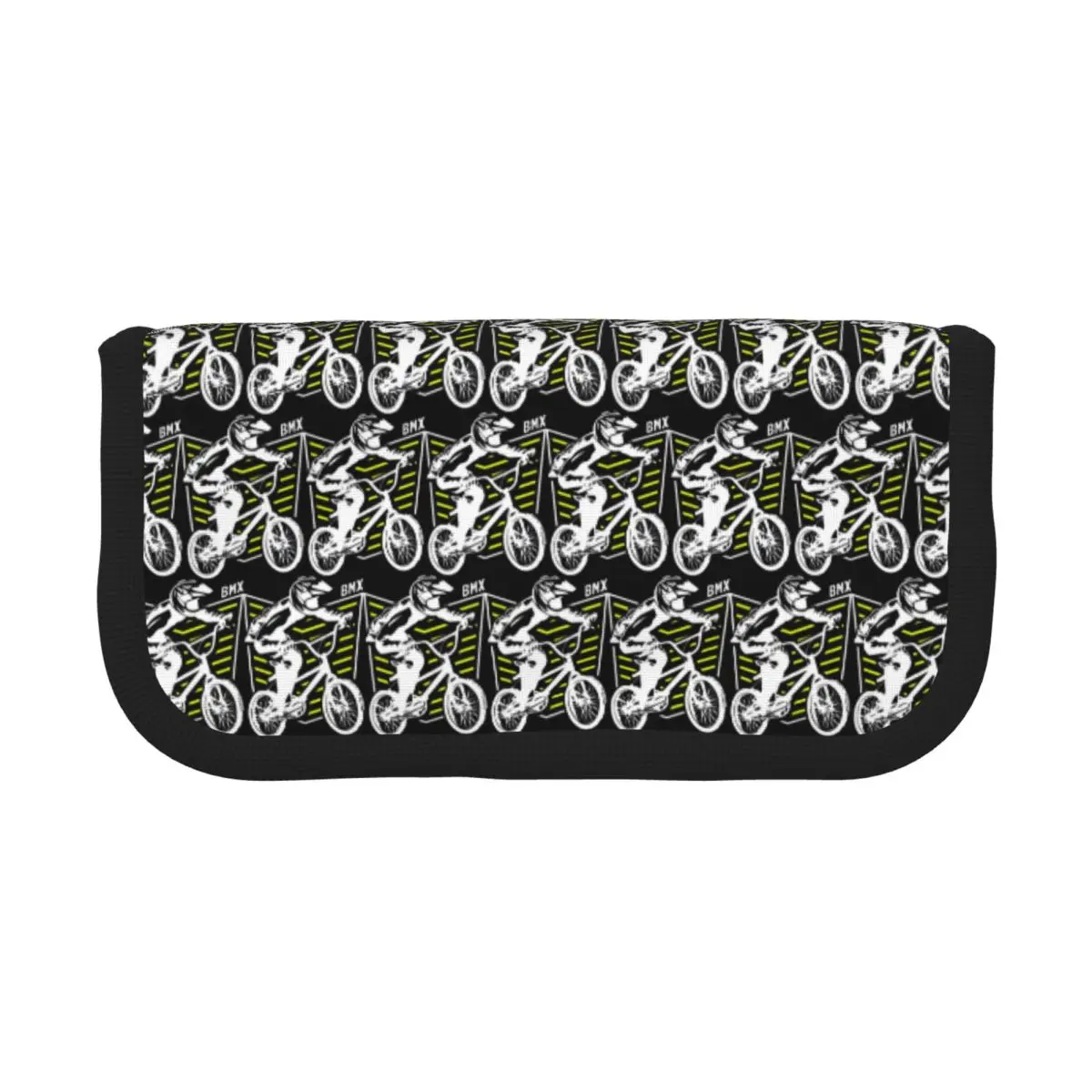 Estuche para lápices con parche retro de BMX, estilo old school, para regalos de estudiantes, caja para bolígrafos, bolsa para lápices, estuche para guardar artículos de papelería