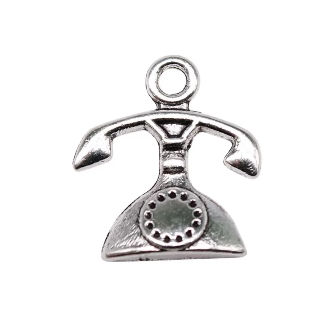 

50pcs 16x14mm Zinc alloy metal tibetan silver plated charm T0974 for jewelry making