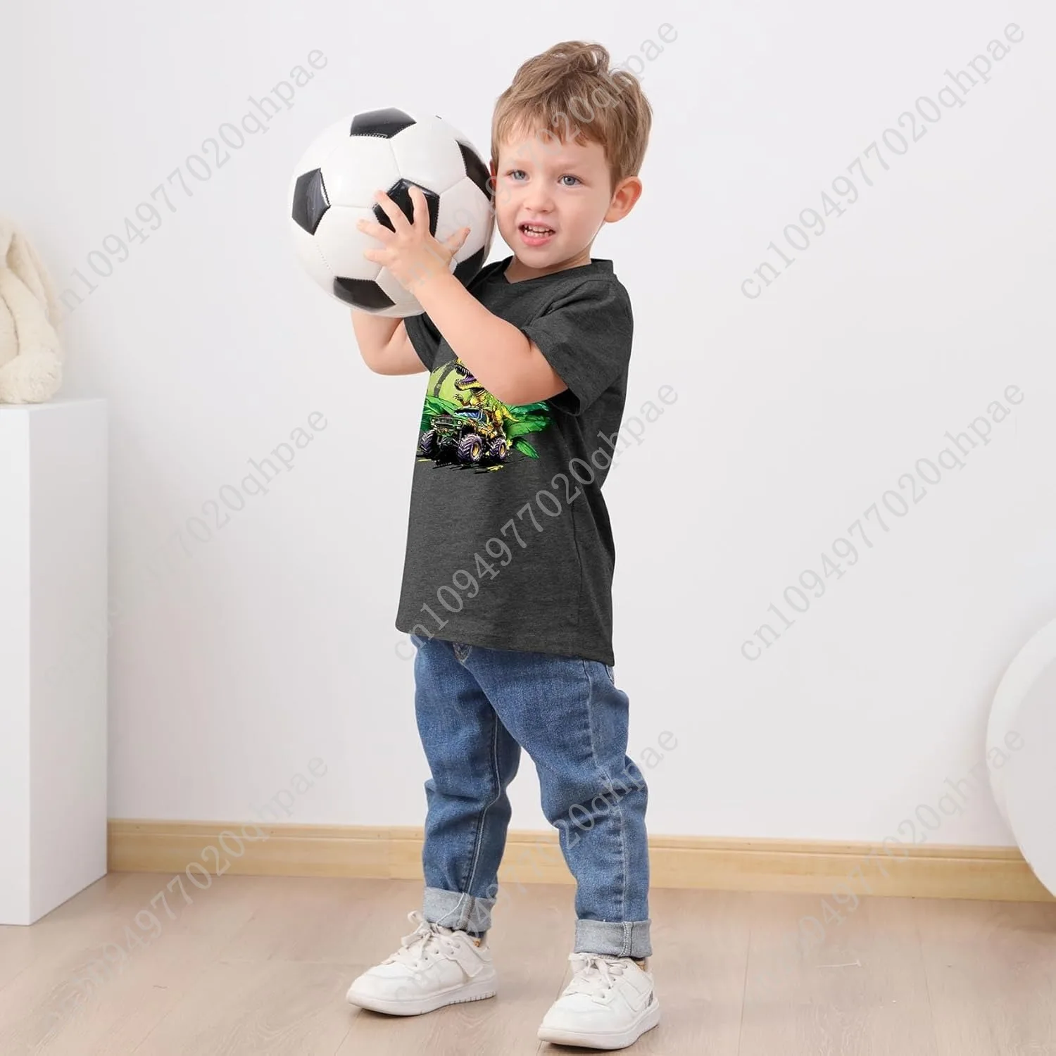 Funnycokid Toddler Boys Shirts Graphic T-Shirt Kids Short Sleeve Tees 2-6 Years