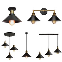 Vintage Pendant Light Loft Retro Chandelier Pendant Lamp E27 Base Industrial Hanging Light Edison Home Lighting for Living Room