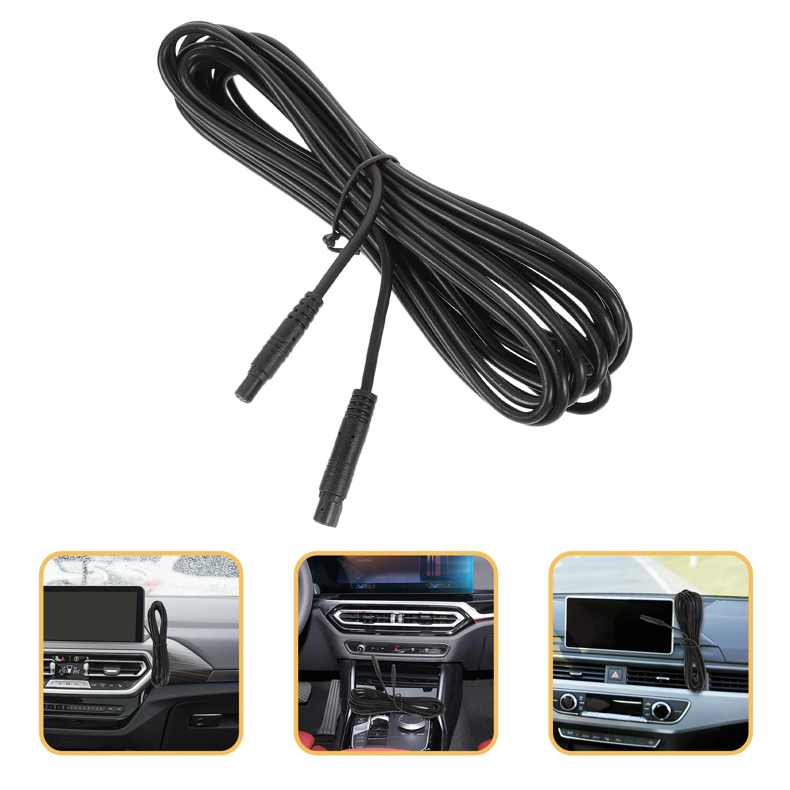 

Reversing Camera Extension Cable 5 Meters Rear View Mirror for Backup Cord Copper Dash Car