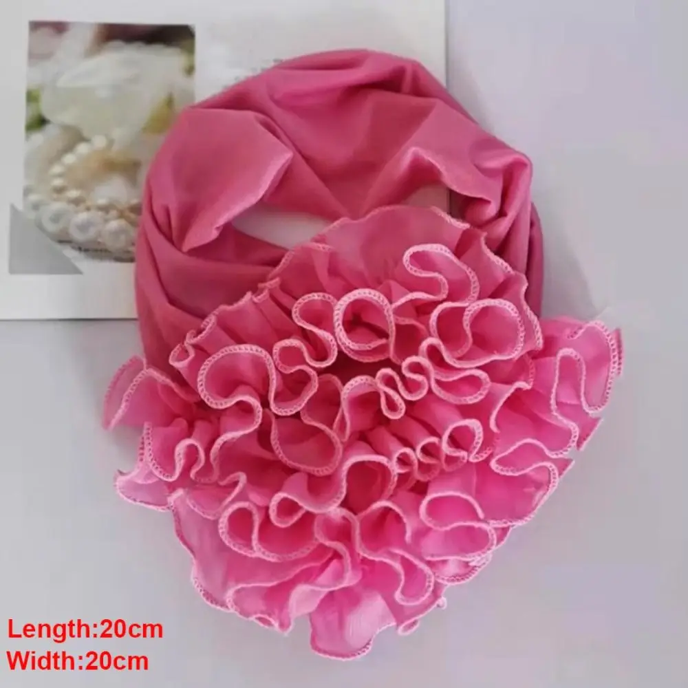 Col de cou décontracté de couleur unie, taille libre, col à volants détachables, foulard pour femmes