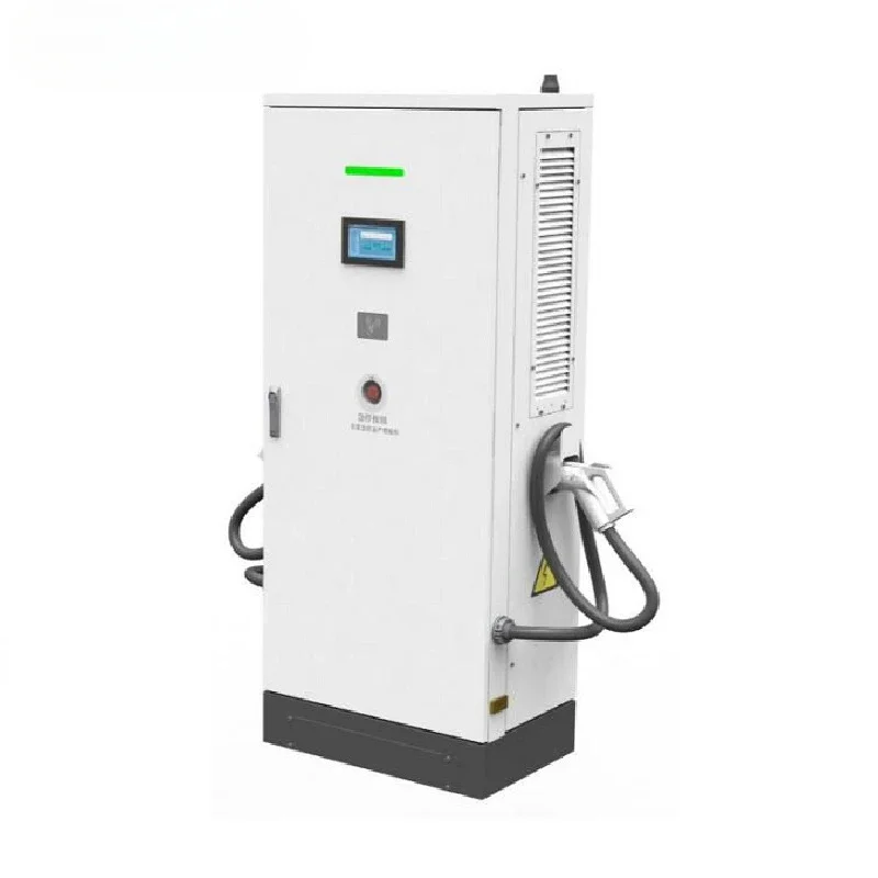 نوع 1/نوع 2/GB/T محطة شحن السيارة الكهربائية المثبتة على الأرض 120KW سيارة تيار مستمر 12 فولت EV محطة شحن سريعة