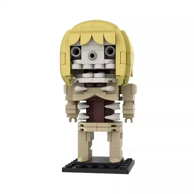 Bricklink MOC Japan Anime Figures Attack on Titan Nine Giants Brickheadz Sets Building Blocks Kid Toys Halloween Gift