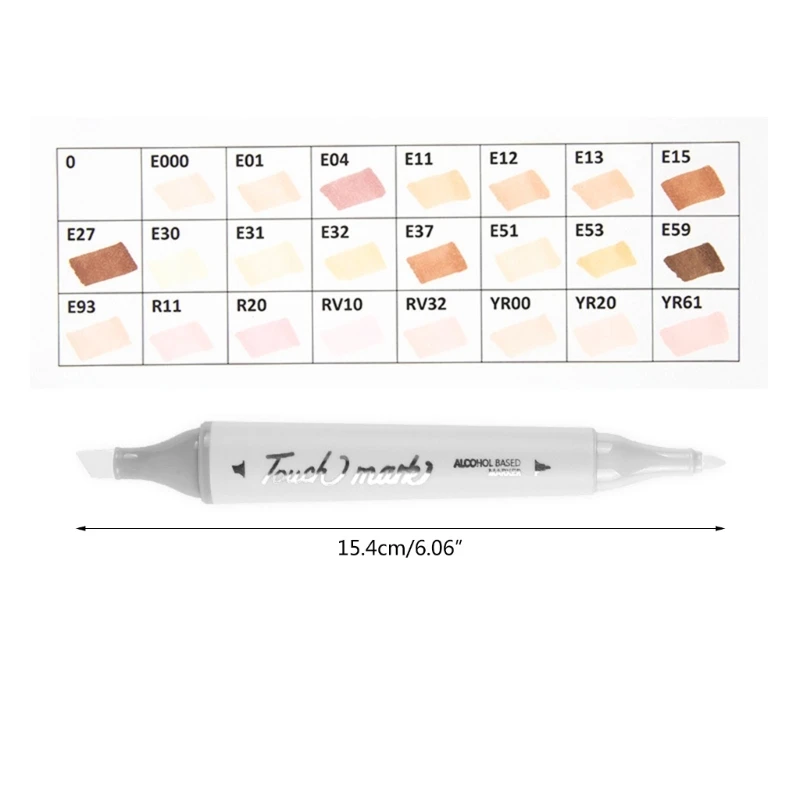 الجلد لهجة ماركر المزدوج تلميح علامة على أساس الجلد لهجة الفن ماركر أقلام هدية Y9RF