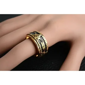 خواتم ماسونية من الفولاذ المقاوم للصدأ للرجال خاتم ماسوني خمر مجوهرات فاسق هدية رجالية دوارة أعلى 6 مبيعات لخاتم الماسونية - رقم 3