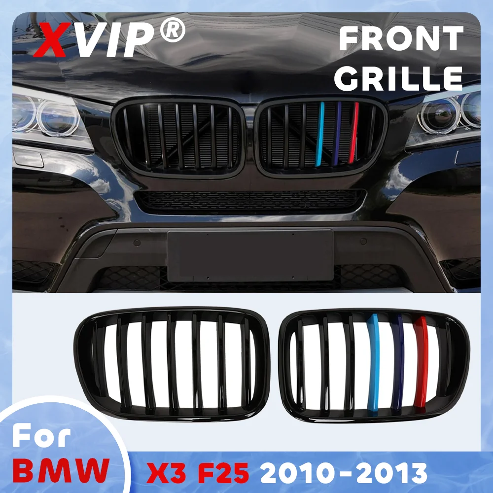 

Глянцевая решетка переднего бампера XVIP M-Color Single Line Style для BMW X3 F25 2010-2013