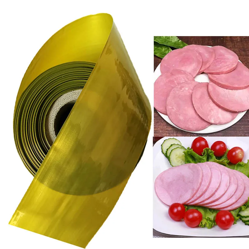 10/5/3/1M Golden Green Plastic Casings for Sausage Salami Width 85mm Shell for Sausage Maker Machine Hot Dog Casing Kitchen Tool