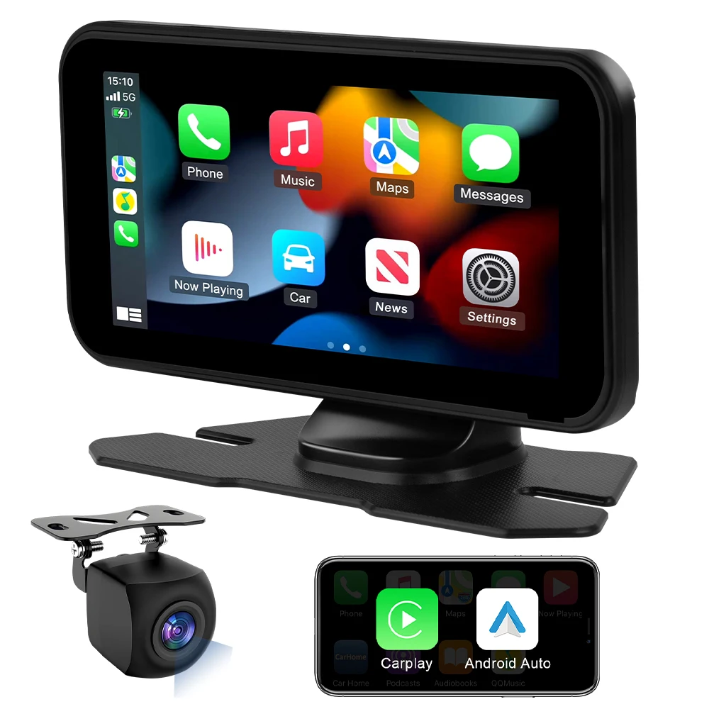 

Universal 6” Screen Car Radio Multimedia WIFI Video Player Wireless Carplay Screen for Apple Or Android
