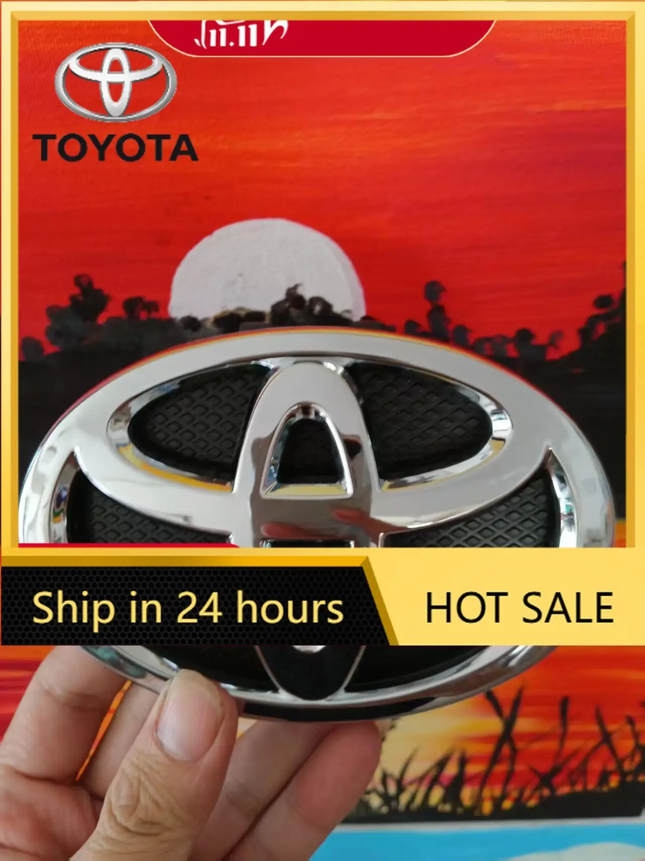 

Горячие для Toyota для Toyota 2026, новые колпаки ступиц 130x90 мм, передняя эмблема для Toyota Yaris 2006-2011, OEM 75301-52080, автомобильная наклейка