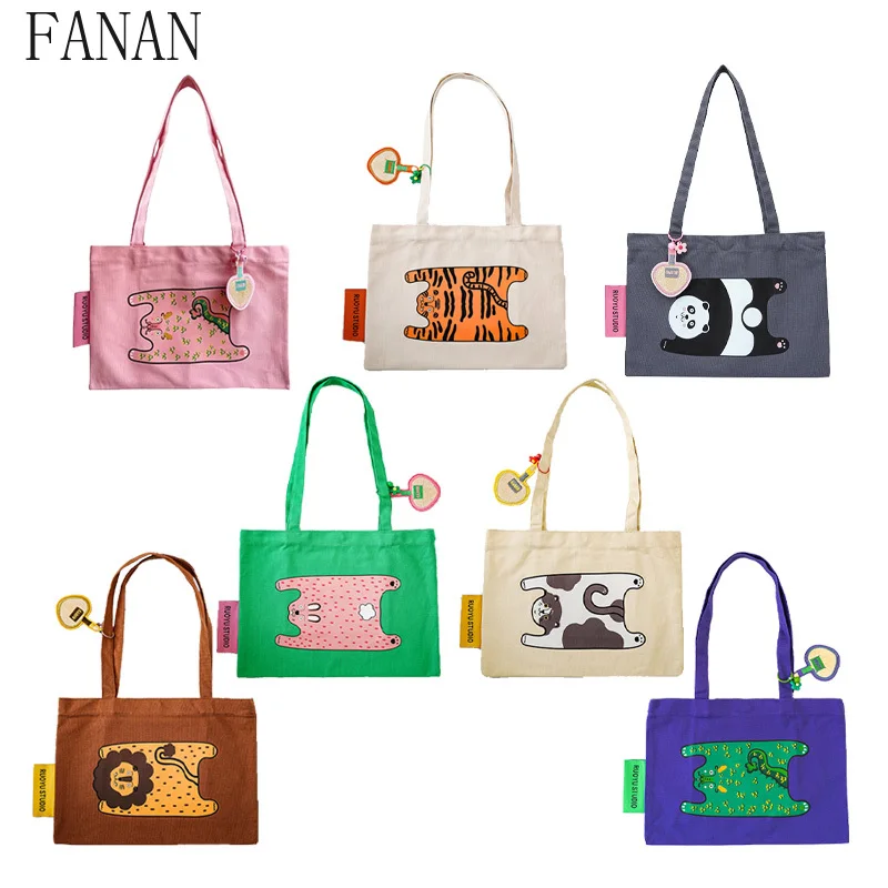 

Tote Bags Leisure Commute Creative Spring/Summer Canvas Crossbody Bag Femme Fashion Women's Casual Handbags