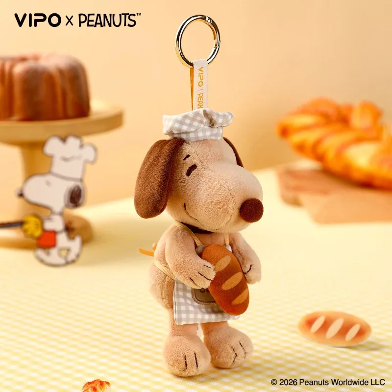 VIPO Snoopy Figure PEANUTS Charlie Brown Marcie Baking Dog Model Plush Surprise Doll  Blind Box Toy