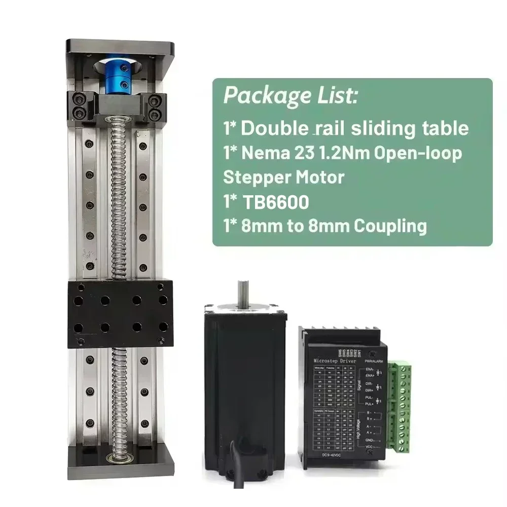 CNC Kogelomloopspindel Lineaire Railmotor Kit Schuiftafel SFU1605 Nema23 Motor Schuiftafel Lineaire Gids Podium XYZ As Bewegingsmodule