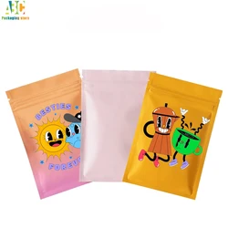 Customized Aluminum Foil Frosted Zipper Bag, Food, Coffee, Candy, Tea Storage, Mylar Bags, Gift Packaging Pouch,Print Logo