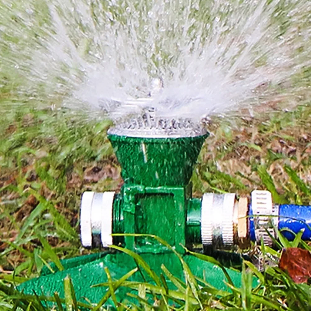 Lawn Sprinkler Made of Metal with 360 Degree Continuous Rotation for Even For Garden and Yard Irrigation Coverage