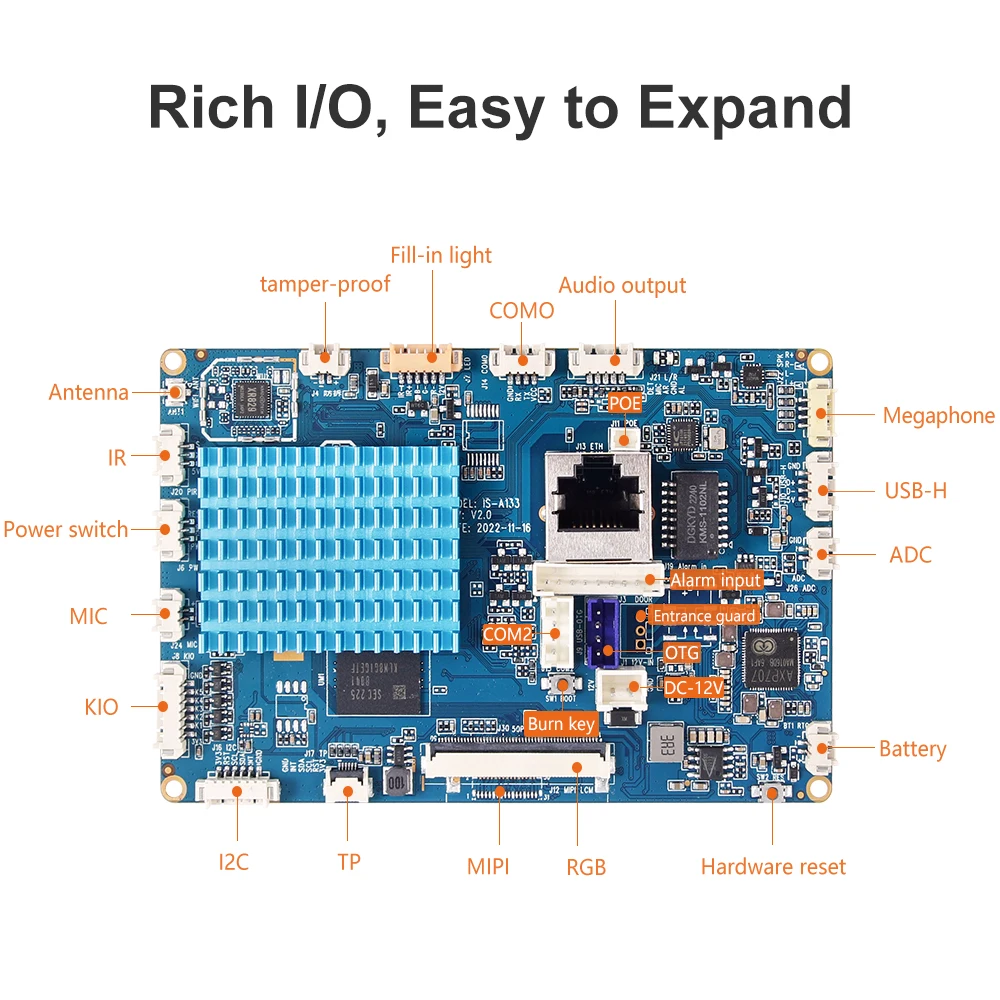 Liontron Allwinner A133 Scheda Android per lo sviluppo open source da 128 GB di RAM Quad Core per scheda madre unità interna videocitofono