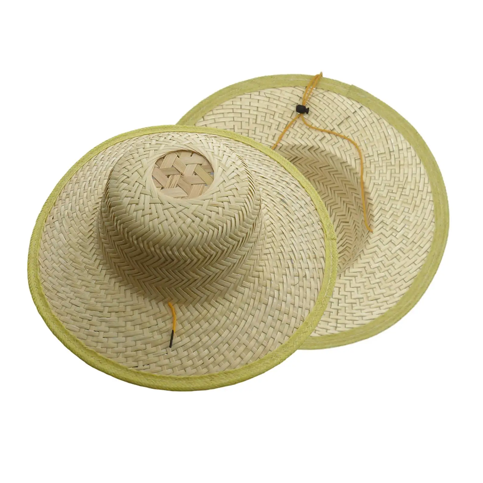 Bamboo Braided Hat Woven Cap Paddy Hat Crafting Farmer Hat for Outdoor Men Women