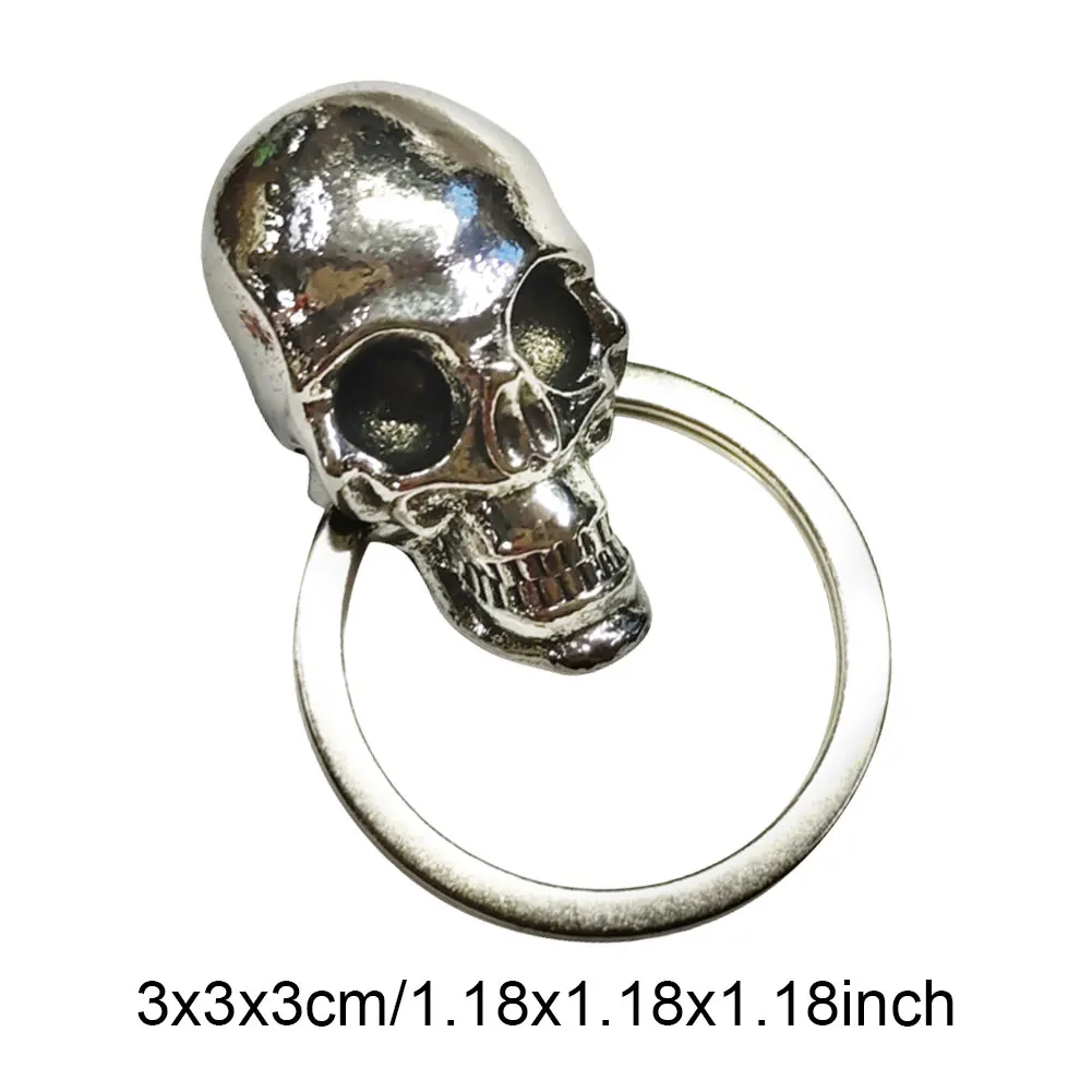 العالمي تعديل مفتاح غطاء الزخرفية مفتاح ملحق شيطان الجمجمة مفتاح قلادة لمعظم الدراجات النارية هالوين حزب الحسنات