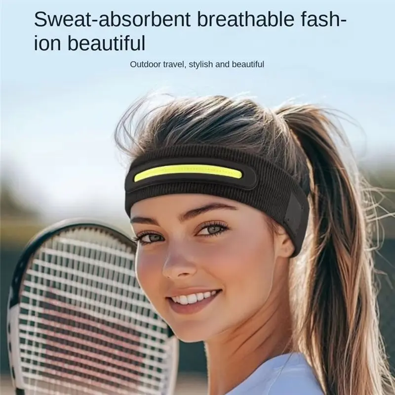A08P-Breathable Head Band For Night Running With Integrated LED Light For Night Running Light Weight & Comfortable A