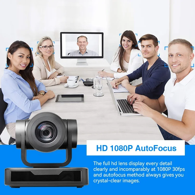 Anywii Factory Gorąca Wyprzedaż System Konferencyjny PTZ z 10-krotnym Zoomem Optycznym HC702U-10 Kamera Konferencyjna PTZ 1080p do Kościoła