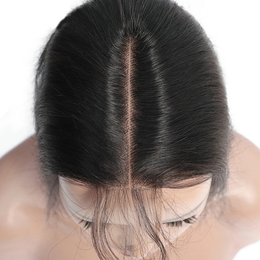 Бразильские 2x6 кружевные застежки, человеческие волосы, прямые 2x6, швейцарские прозрачные кружевные застежки, 10-26 дюймов, натуральный цвет для чернокожих женщин