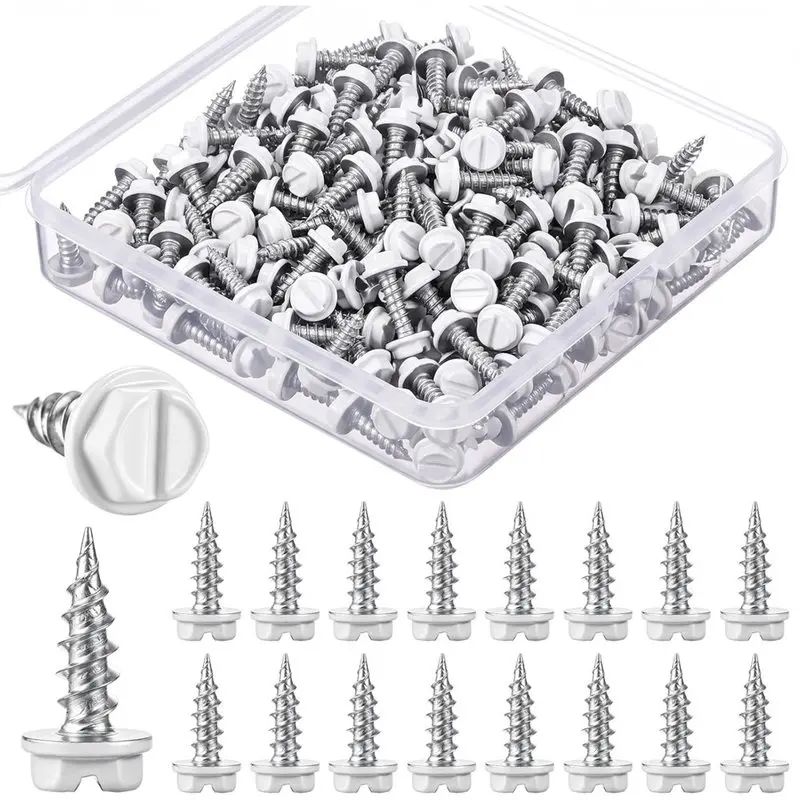 ABKY-Self-Drilling Screws 200 Pack 8 X 1/2