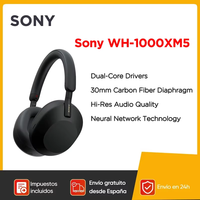 Sony WH-1000XM5 Wireless Noise Canceling Headphones 30 Hour Battery Integrated Processor V1 Soft Fit Leather 4 Microphones Black