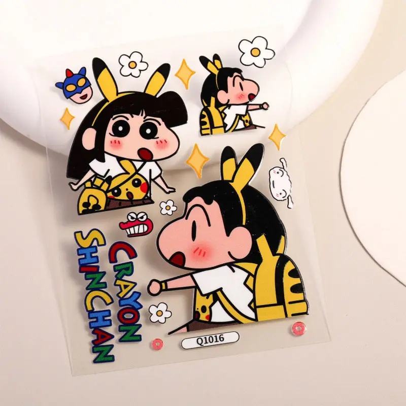 Crayon Shin-chan Action Kamen Aufkleber, kreative, hochwertige Cartoon-Drucke, wasserdichte Aufkleber für Studenten-Handyhüllen und Desktops. – Detail 9