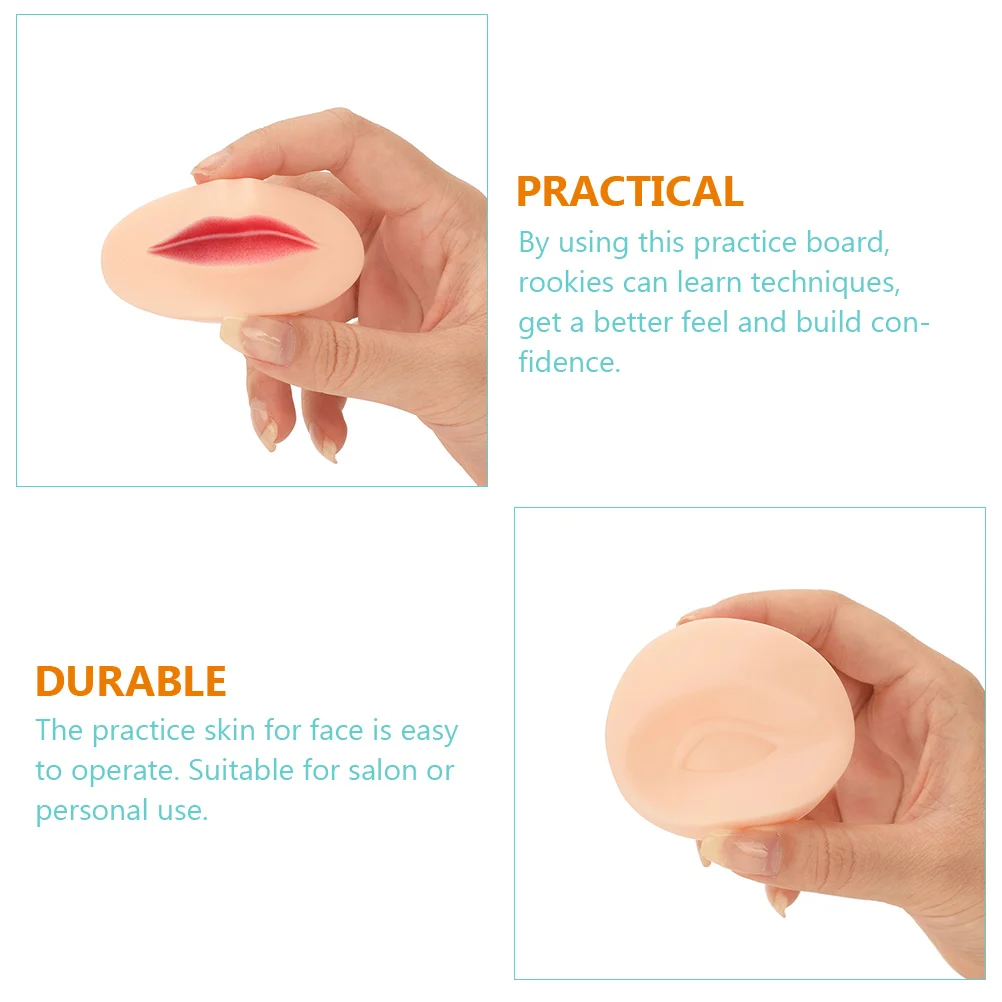 

Tattoo Practice Eyebrow Makeup Skin Face Board Professional Silicone Aid Boards