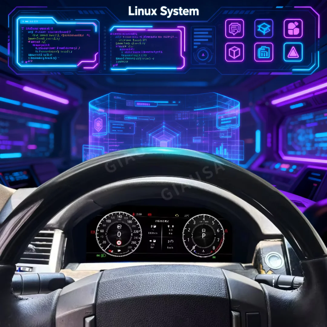 

12.3 inch LCD HD Dashboard, For Land Rover Discovery 3/Range Rover Sport 2005-2009 Digital Instrument Cluster Speedometer Linux