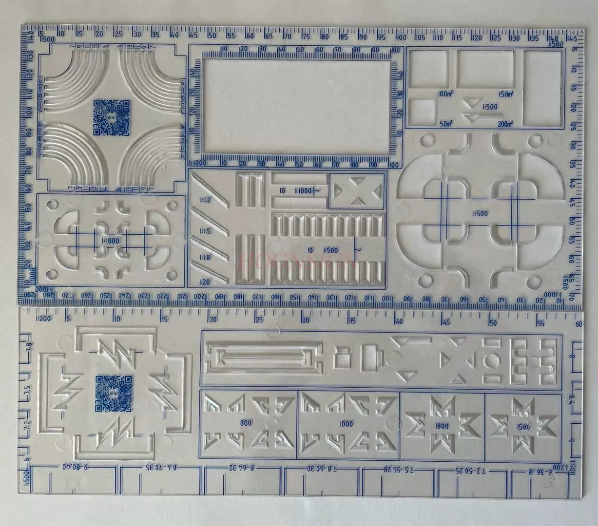 2 Stück individuelles Vorlagen-Design für registrierte Architektenprüfungen, spezielles Zeichnungsvorlagen-Schema