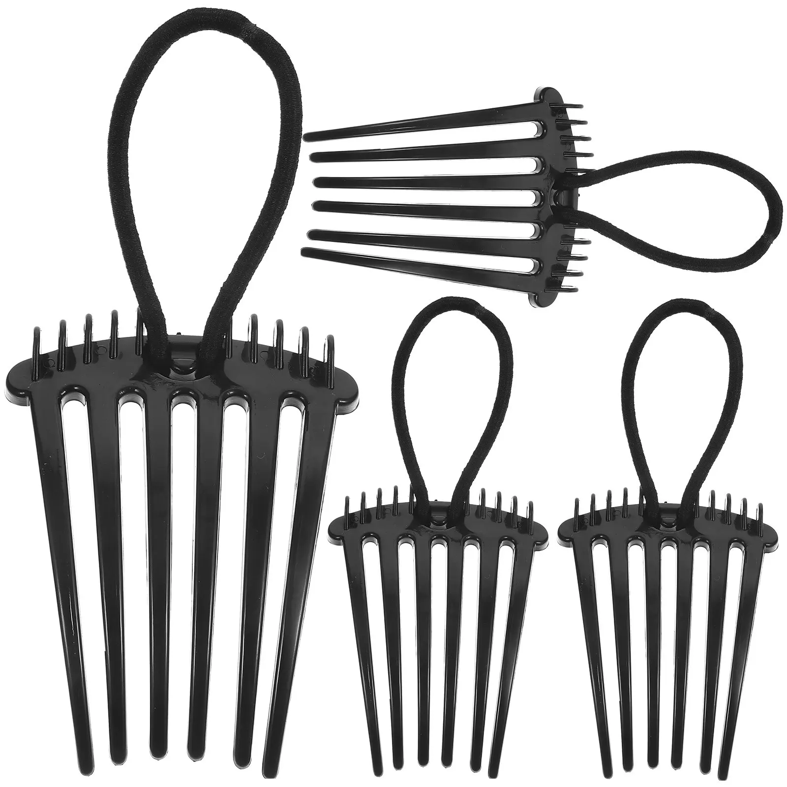 

Набор из 4 легких и прочных заколок-гребней для волос для женщин, держатели для хвоста, свадебные аксессуары для волос, декоративные боковые гребни для невест