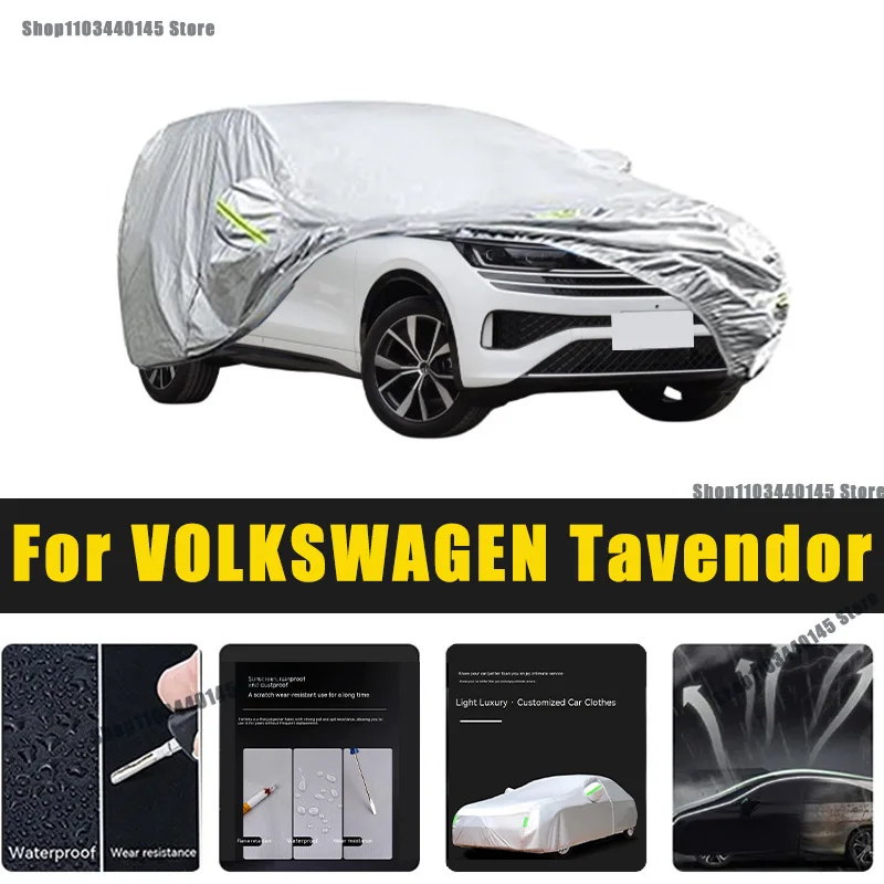 

Full Car Covers Outdoor Sun UV Protection Dust Rain Snow Oxford cover Protective For VOLKSWAGEN Tavendor Accessories