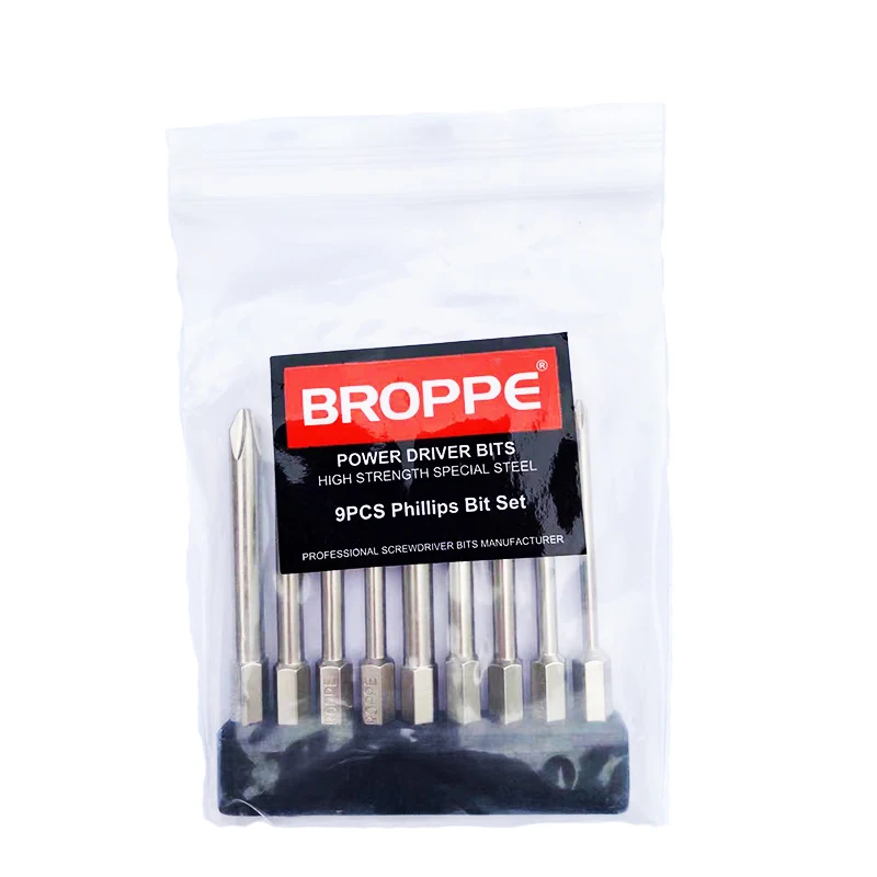 50/75/100/150mm Phillips Electric Screwdriver Bit PH0/1/2 Magnetic Screw Driver Bit S2 Alloy Steel High Hardness Batch Head Bit