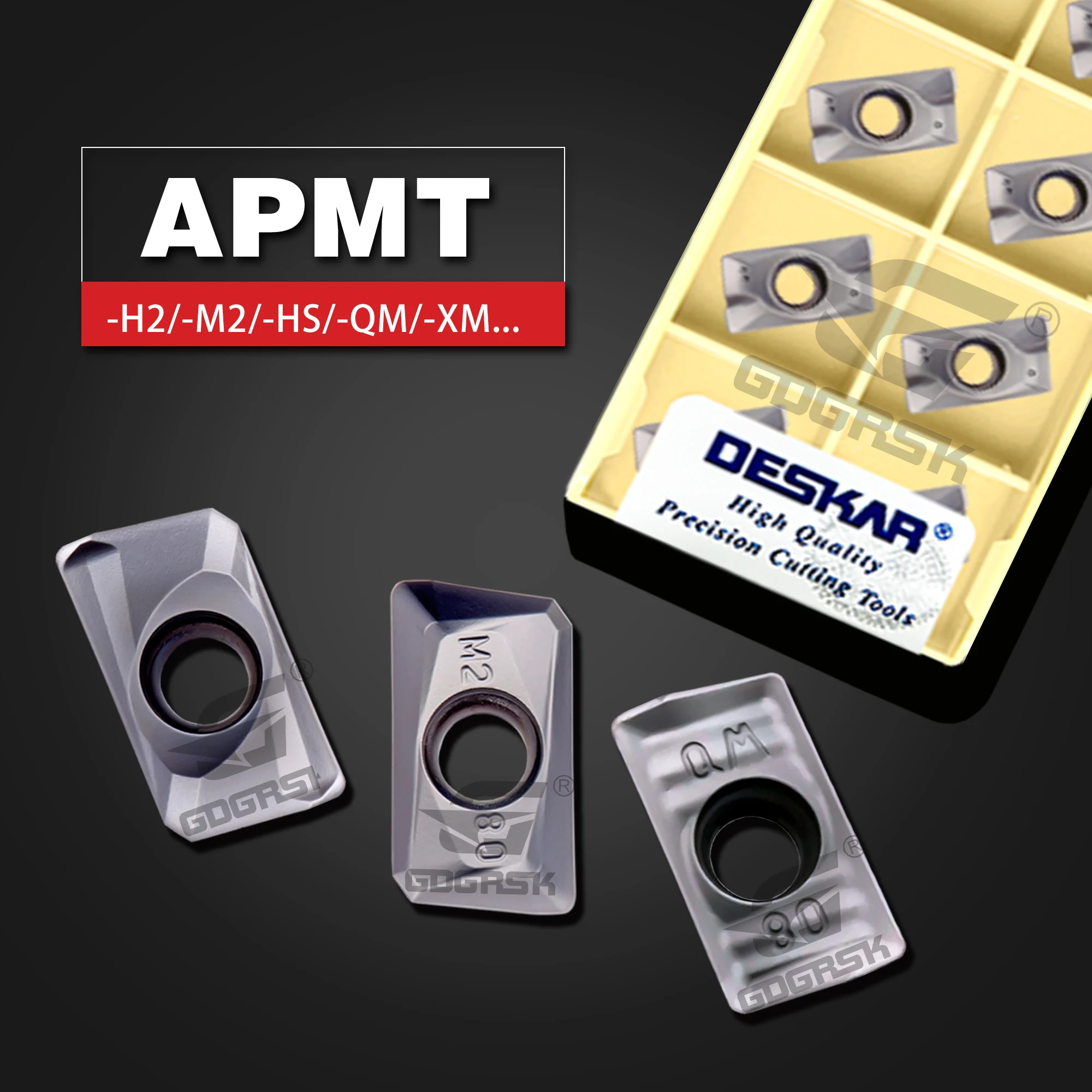 

Фрезерная пластина серии DESKAR APMT APMT1135PDER-H2 M2 XM QM LF6018 Инструмент для обработки обрабатывающего центра Фрезерное лезвие из нержавеющей стали