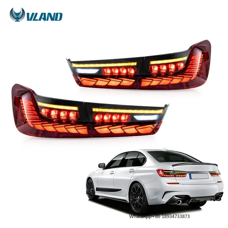 VLAND LED Tail Lamp Sequential 3 Series g20 Tail lights Dragon scale Taillights G20 2019 2020 2021  For BMW 3 Series