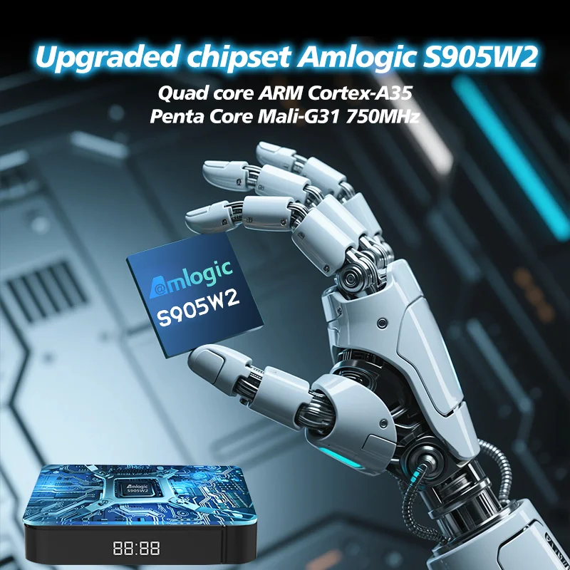 TV Box Tanix W2 Android 11 Amlogic S905W2 2G/16G AV1 BT TVBOX 2.4G&5G Dual Wifi 4K HD Set Top Box 4G/64G مشغل الوسائط 4G32G