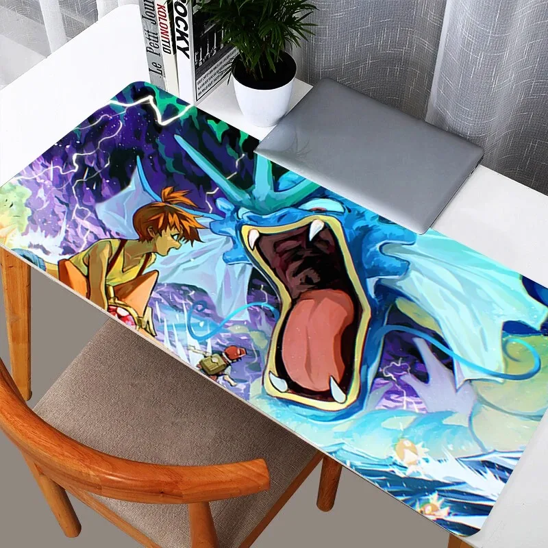 Extra XXL Gaming Mouse Pads Pokemon Pikachu Computer Gamer Laptop Keyboard Carpet Mouse Mat Non-Slip Rubber Table Rug