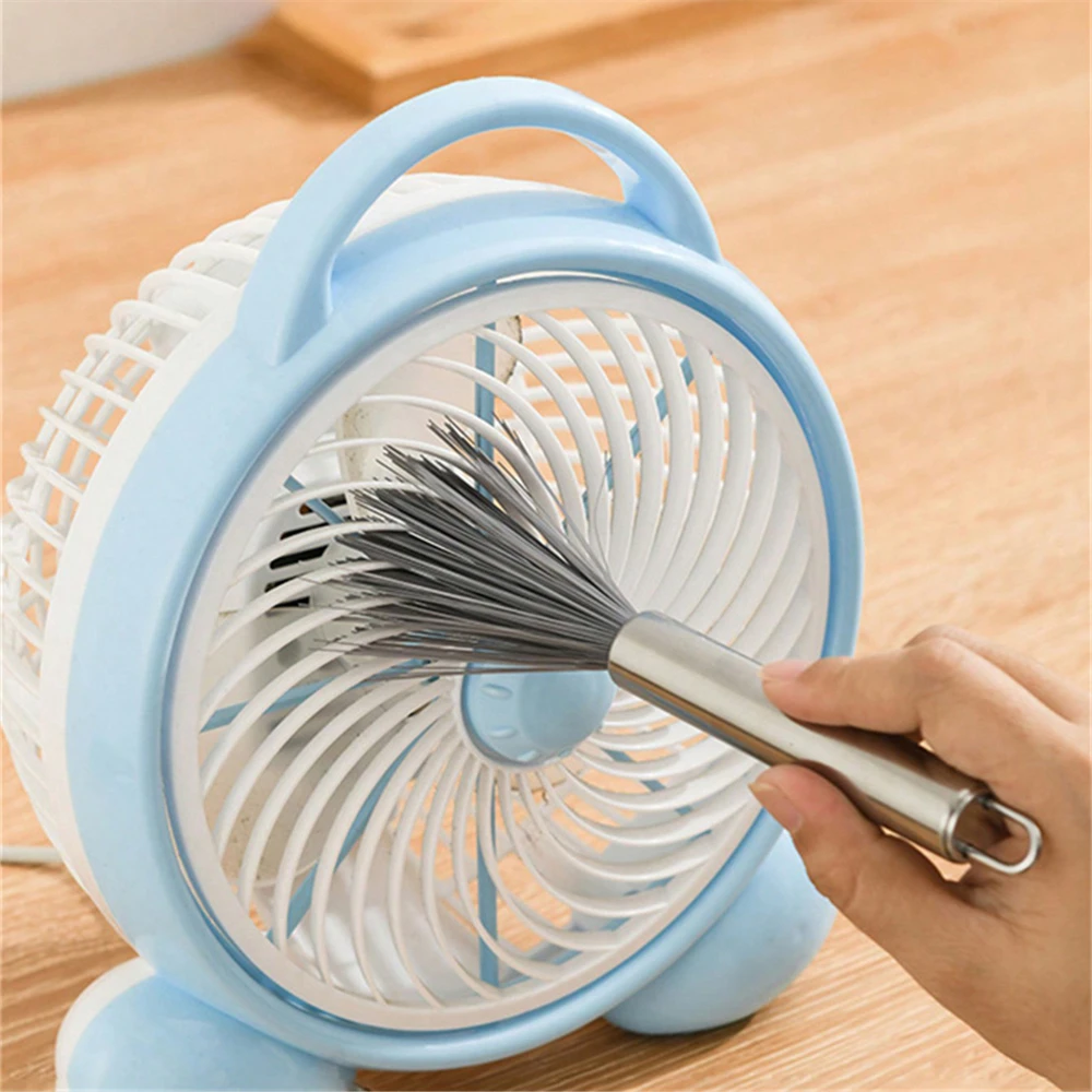 

2pcs Multi-Functional Cleaning Brush Steel Handle Household Cleaning Brush Home Cleaning Helper