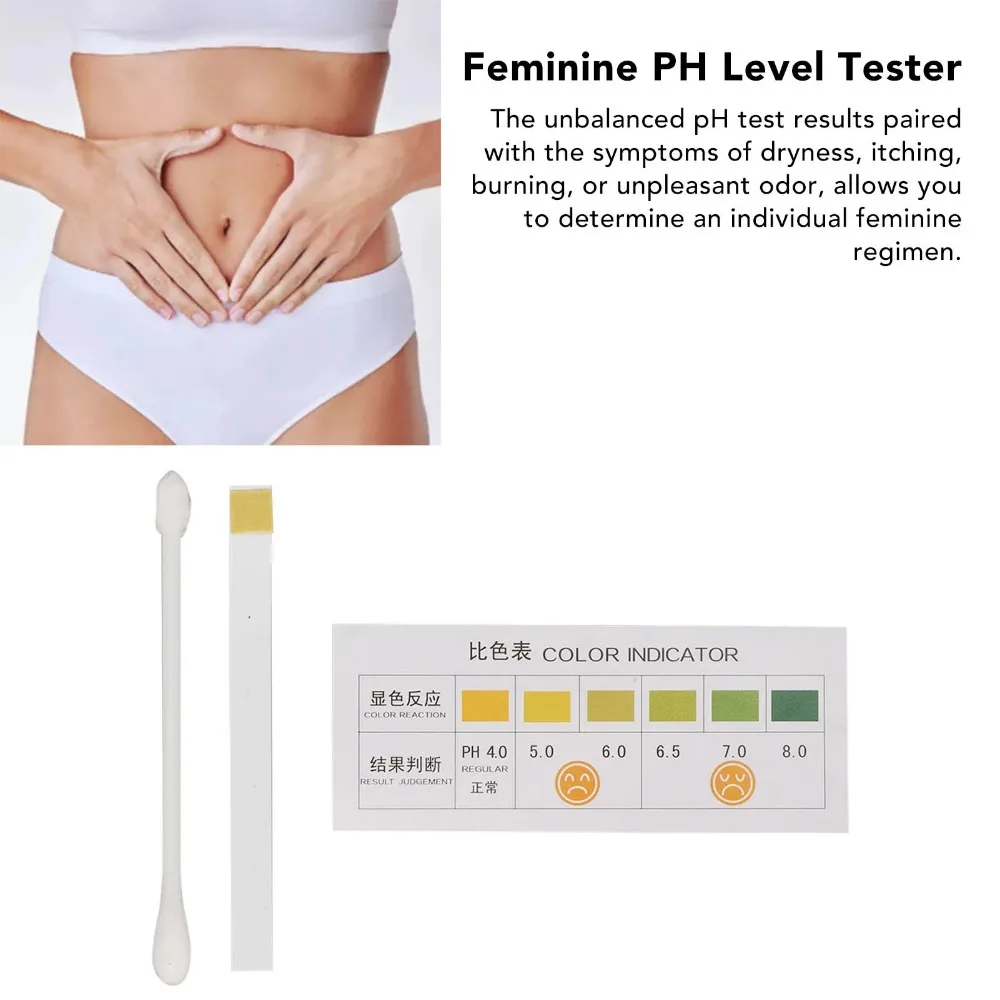 

20 Bag Feminine PH Test Strips Professional Home Women Acidity Alkalinity Balance PH Level Tester Kit