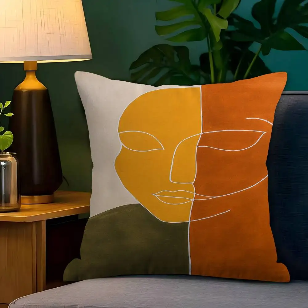 

Bohemian Abstraction Personalized Pillow Cover Kids Bedroom Wild Party Decor Pillowcase Kid Birthday Shower Gift