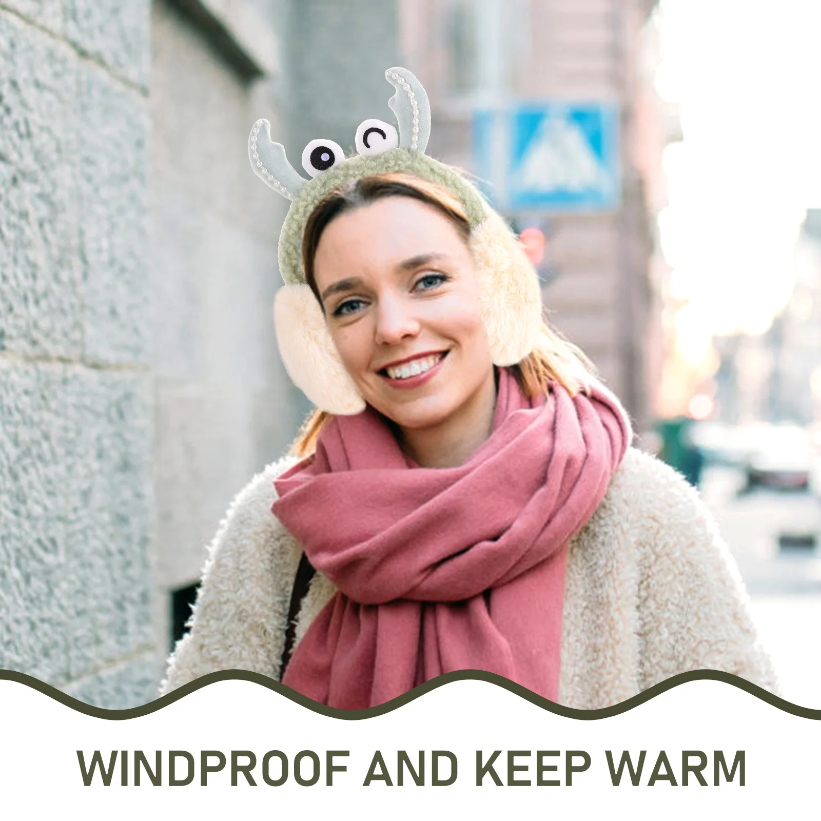 

Winter Earmuff Warm Windproof Cover Women Men Outdoor Skiing Hiking Camping Warm Keeping Earmuffs For Winter Headband Ear