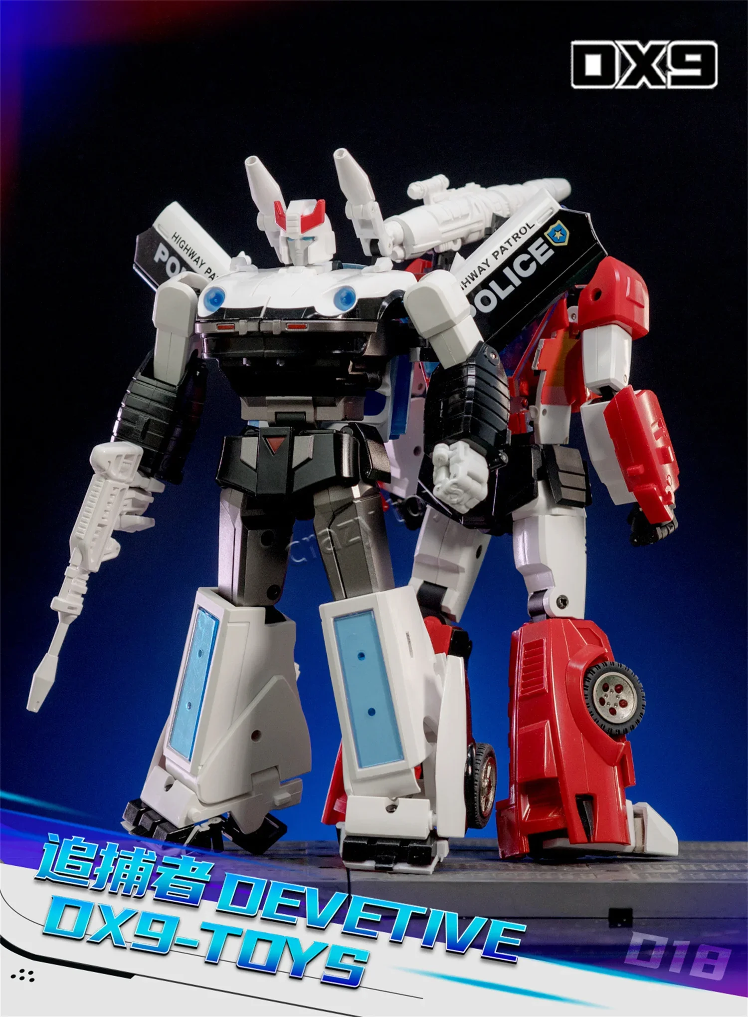 

【IN STOCK】Transformation G1 DX9 D18 Devetive Prowl Action Figure With Box