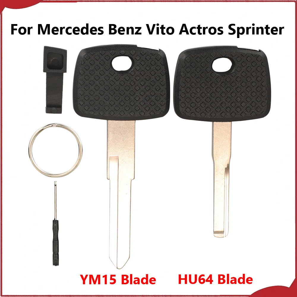 jingyuqin New Remote Car Key Shell Case For Mercedes Benz Vito Actros Sprinter 1997~2007 V Class 2001 With HU72/YM15 Blade