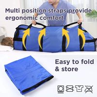 Household Soft Stretcher Transfer Belt Positioning Bed Strap Pad Transport Mat for Elderly Disabled Turning Lifting Moving