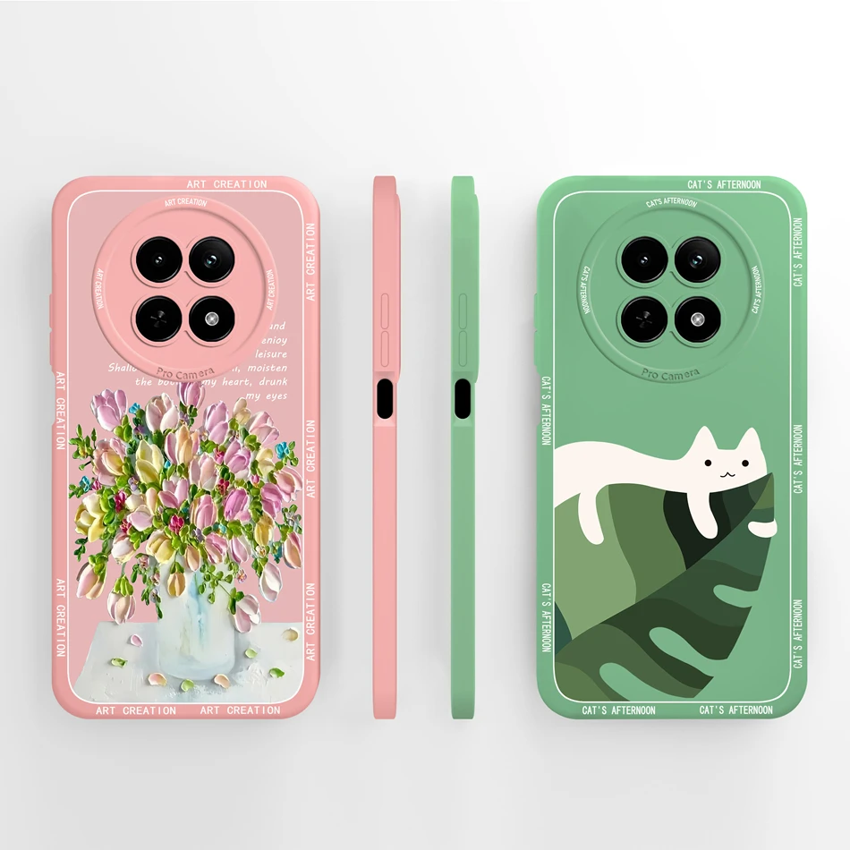 For Realme 12 Lite 12X Case Cute Panda Phone Cover For Oppo Realme12 12 X 12Lite Full Protection Soft Liquid Silicone Back Cover