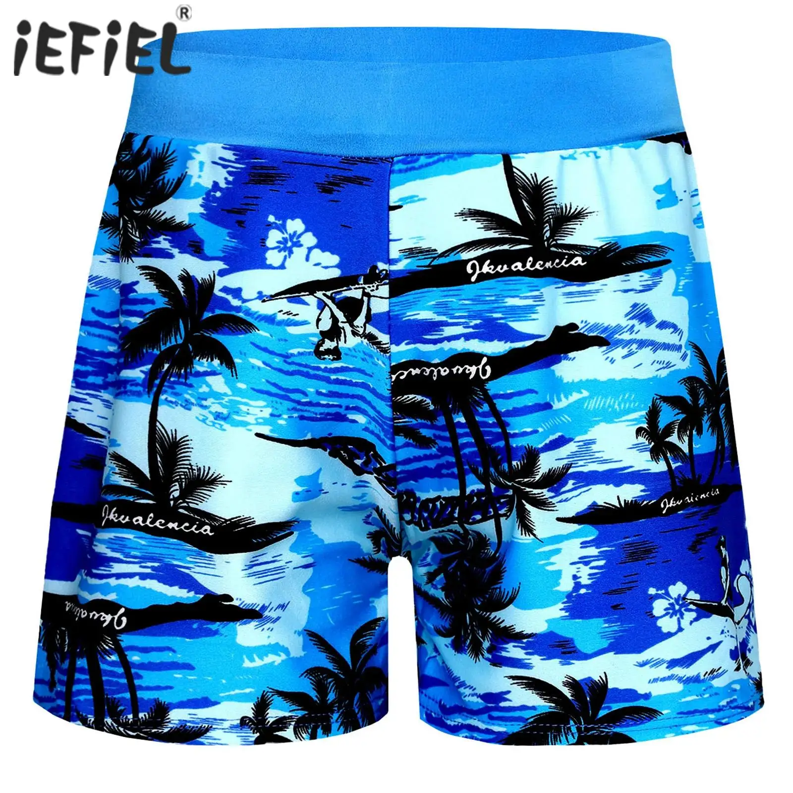 

Kids Boys Swim Shorts Elastic Waist Drawstring Boxer Shorts Bottoms UPF 50+ Swimming Bathing Beachwear Swim Trunks Boxer Briefs